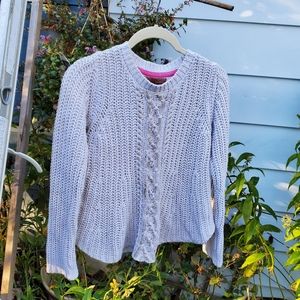 Kaisely brushed  gold cable knit sweater 30" bust - medium